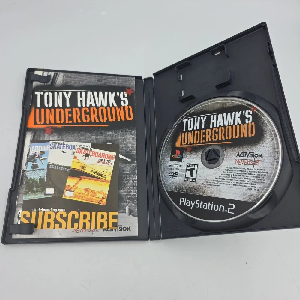 Tony Hawk Underground Sony Playstation 2 PS2 Complete CIB